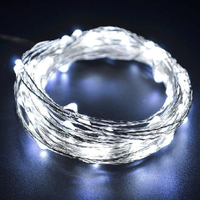 Elemes led fényfüzér, 10 m - Hidegfehér - MS-686