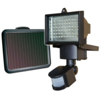 Mozgásérzékelős napelemes LED reflektor, 50 W-os 120 LED-es - MS-600