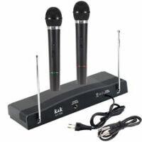 Vezeték nélküli mikrofon szett - Karaokéhoz, beszédekhez 2 db/mikrofonnal +vevőegység