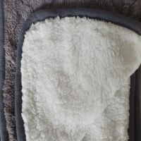 Luxus 2 rétegű ágytakaró/pléd 150x200cm - Sötétszürke - MS-946