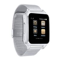 Smart Watch X6D fém szíjas SIM kártyás okosóra - Ezüst színben