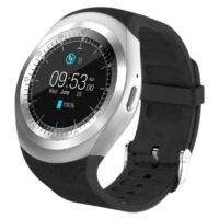 Y1 Smart watch android okosóra fekete színben magyar nyelvű menüvel