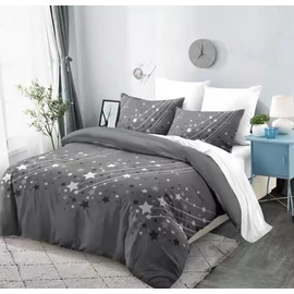 7 részes csillaghullás mintás ágyneműhuzat - Szürke