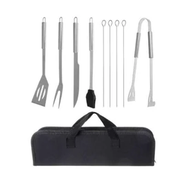 9 részes grill eszköz szett, hordozható táskában - MS-548