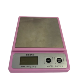 Cisone konyhai mérleg 3,5 kg - Rózsaszín színben - CS7023