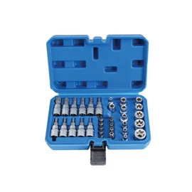 34 részes E-Torx dugókulcs készlet (PT-34)