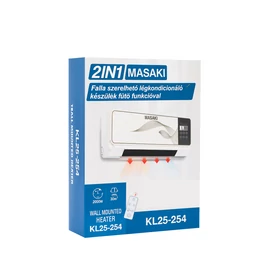 MASAKI KL25-254 2 az 1-ben fali hűtő-fűtő klíma 2000W 