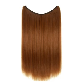 Clip-on/Csatos póthaj, 60 cm - Világos vörös - MS-606