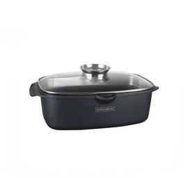 Royalty Line tapadásmentes, márvány bevonatú edény üvegfedővel 32 cm - ACR32ML