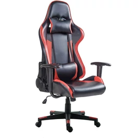Gamer szék PRO dönthető hát- és ülőfelülettel - piros-fekete