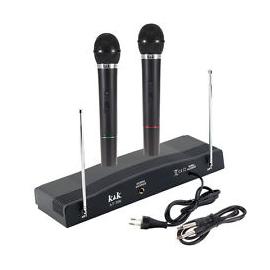 Vezeték nélküli mikrofon szett - Karaokéhoz, beszédekhez 2 db/mikrofonnal +vevőegység