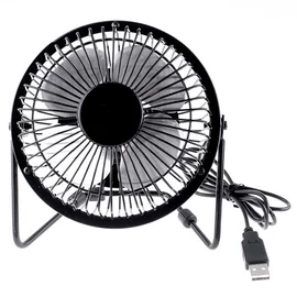 USB asztali mini ventilátor - fekete színben