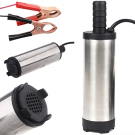 Merülőszivattyú 12V Verk Group, 12l/perc, 15x4cm, szűrővel, kábel 2,3m