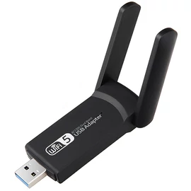 Wi-Fi hálózati kártya, wifi usb adapter 1300mbps - fekete