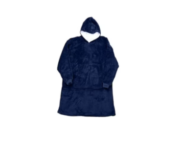 2az1-ben puha, plüss pulóver és takaró, Kék - MS-770