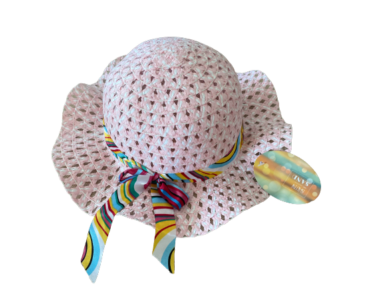 Kislány kalap, szalaggal - Világosrózsaszín - MS-484