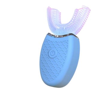 U-alakú elektromos fogkefe felnőtteknek, rezgés funkcióval - Kék - MS-605