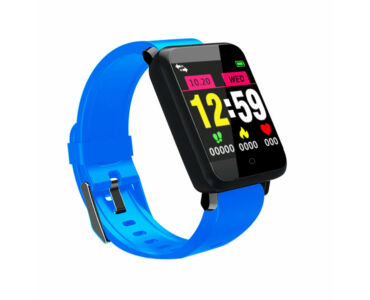 F1 pulzus és vérnyomásmérőmérő Fitness Sport Smart Watch - Kék