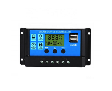Digitális programozható töltésvezérlő napelemhez, 12V/24V, 20A - MS-760