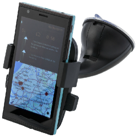Univerzális, 360°-ban forgatható autós telefontartó - Piros - MS-631