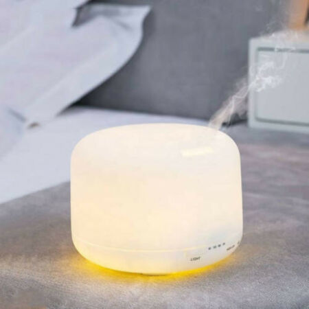 Aromaterápiás diffuzor ultrahangos rezgéssel 7 LED-es lámpával - 300 ml