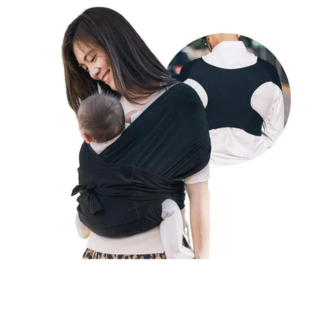 Ergonomikus babahordozó kendő - Rózsaszín, M-es