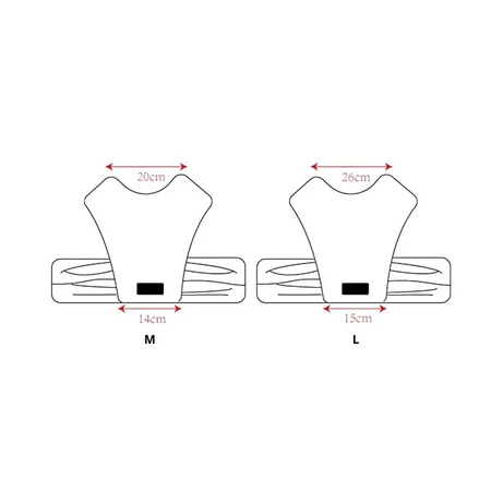 Ergonomikus babahordozó kendő - Rózsaszín, M-es