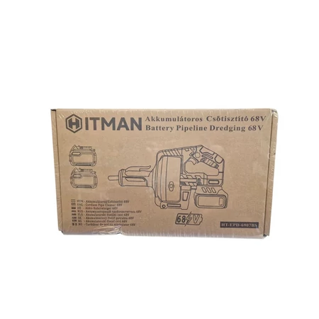 Hitman akkumulátoros csőtisztító 68V - HT-EPD-6907BS