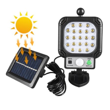 Kültéri napelemes mozgásérzékelős LED lámpa JX-996B - MS-855