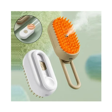 Masszázs gőzkefe. macskáknak, kutyáknak, öntisztító - Usb csatlakozással - LS-124
