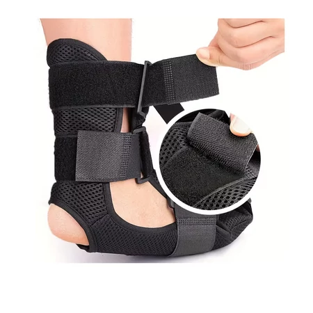 Állítható lábrögzítő talpmerevítő neoprén lábtehermentesítő - fekete