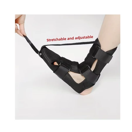 Állítható lábrögzítő talpmerevítő neoprén lábtehermentesítő - fekete