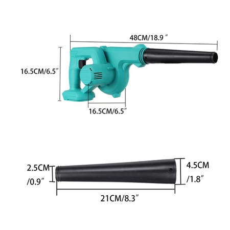 Akkumulátoros lombfújó 128 V - 2 db akkumulátorral - KE24-301 