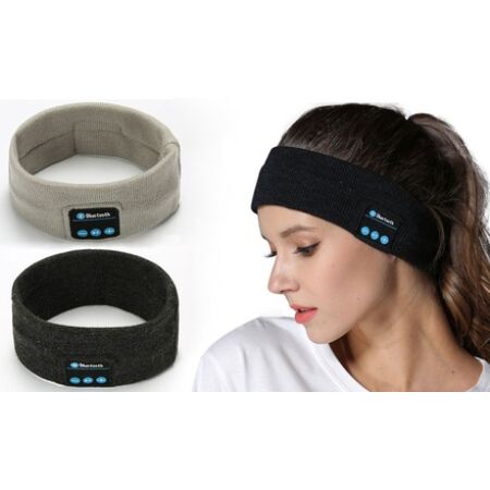 Midy Vezeték nélküli Bluetooth sport fejpánt fekete színben