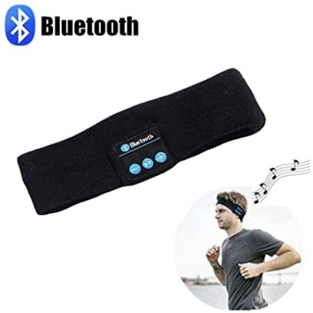 Midy Vezeték nélküli Bluetooth sport fejpánt fekete színben
