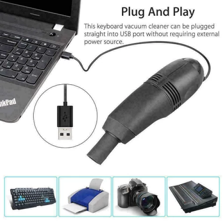 USB-s mini porszívó billentyűzethez ledes fénnyel - MS-423