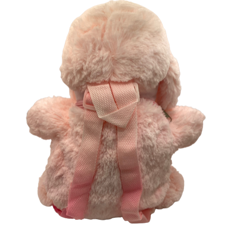 Plüss gyermek hátizsák, Rózsaszín kutya - MS-038