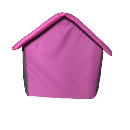 Puha kisállat ház, 45x45x47 cm - Szürke-Lila színben - MS-309