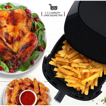 Royalty Line forró levegős fritőz digitális kijelzővel, 1200 W - 3,5 l - MS-031