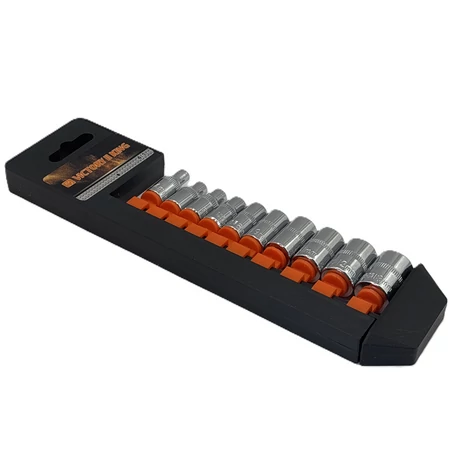 10 részes dugókulcs készlet 1/4" méretben 4-13 mm
