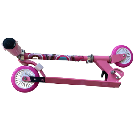 Összecsukható gyermek roller, pink színben - MS-197