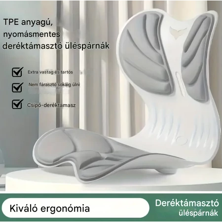 Ergonomikus deréktámasztó párna gyerekeknek - fekete/fehér