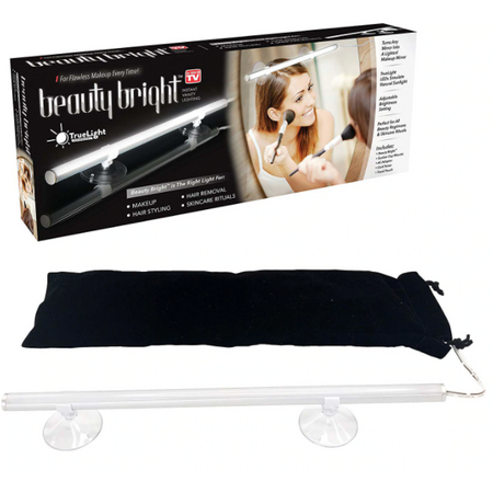 Beauty Bright tükörre rögzíthető LED-es kozmetikai lámpa