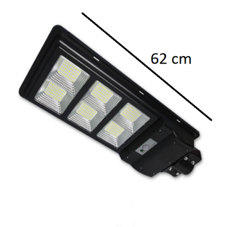 Napelemes utcai lámpa távirányítóval, mozgásérzékelővel - 360W - MS-749
