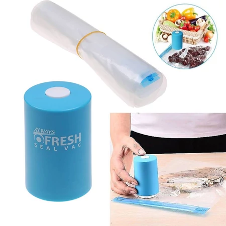 Fresh Seal Vac antibakteriális élelmiszer tároló tasak vákumpumpával