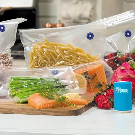 Fresh Seal Vac antibakteriális élelmiszer tároló tasak vákumpumpával